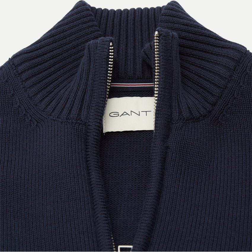 Gant Sweatshirts CASUAL COTTON HALFZIP 8030170 EVENING BLUE